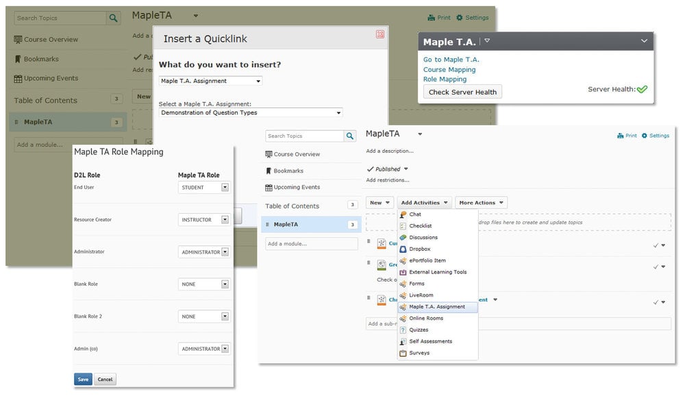 Maplesoft und Desire2Learn schaffen die Verbindung von Maple T.A. mit der integrierten Lernplattform von Desire2Learn